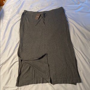 Knit Grey Midi Skirt